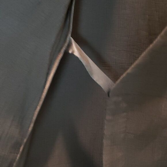 Eileen Fisher Silk Blend V-Neck Black Wrap Top Size PP/PTP - Picture 6 of 11